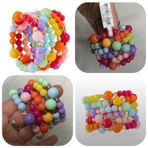 New Greenbeads Rainbow Multi-Row Bracelet